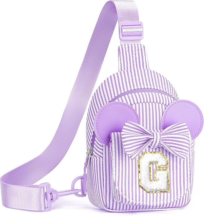 Christmas Gifts for Kids Girls - Sling Bags for Girls Kids | Initial Small Crossbody Bag Purses Girl Kid Gifts