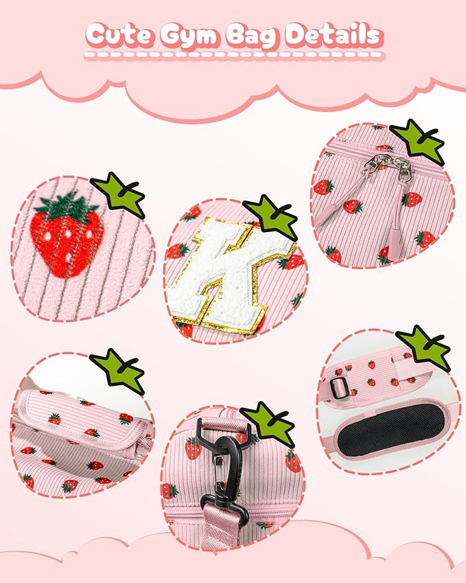 Christmas Gifts for Grandkids, Girls Gym Bag, Kids Personalized Weekend Duffel Bags with Shoe Compartment, Initial Travel Tote with Makeup Bag, Gift for Daughter Niece Sister (Letter J)