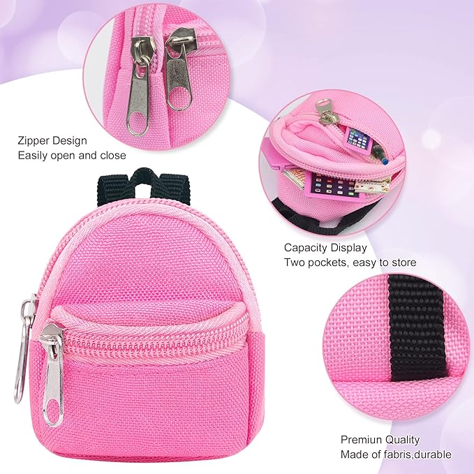 15 Pcs Doll Accessories Miniature Laptop Computer Tablet Phone Mini Backpack and Mini Food Including Burger Soda Set and Burger Hot Dog Set and Gourmet Magazine for 11.5 inch Doll