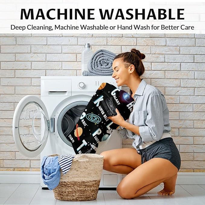 Planet Blanket Gifts - 40x30 Inches Cute Planets Throw Blanket for Kids, Boys & Men - Dark Blue Soft Fuzzy Blankets for Lap, Chair