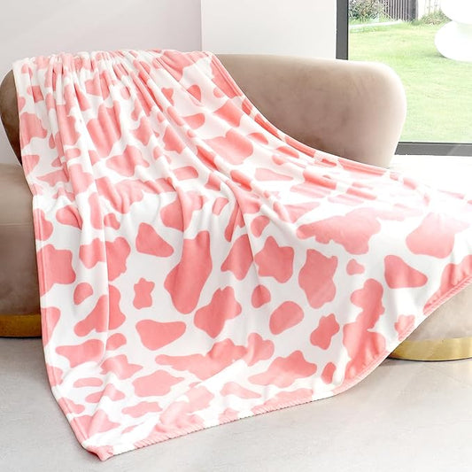 Light Pink Throw Blanket Twin Size Fuzzy Decorative Fleece Throw Lightweight Large Soft Twin Blanket for Couch Bed Camping Travel