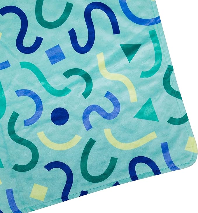Wildkin Plush Baby Blanket – Soft & Cozy Comfort, Ideal for Toddlers, Travel & Daycare - Confetti Blue