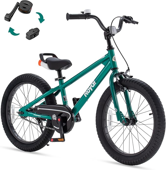 RoyalBaby Kids Bike EZ Freestyle Training Free Balance to Pedal Easy Learning Bicycle, 12-18 Inch for Toddlers to Big Kids