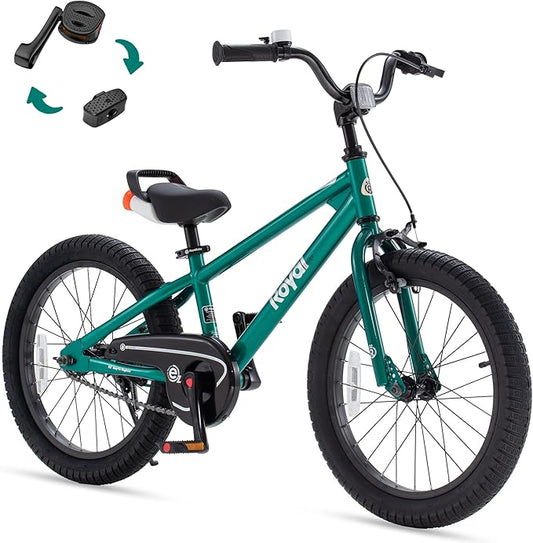 RoyalBaby Kids Bike EZ Freestyle Training Free Balance to Pedal Easy Learning Bicycle, 12-18 Inch for Toddlers to Big Kids