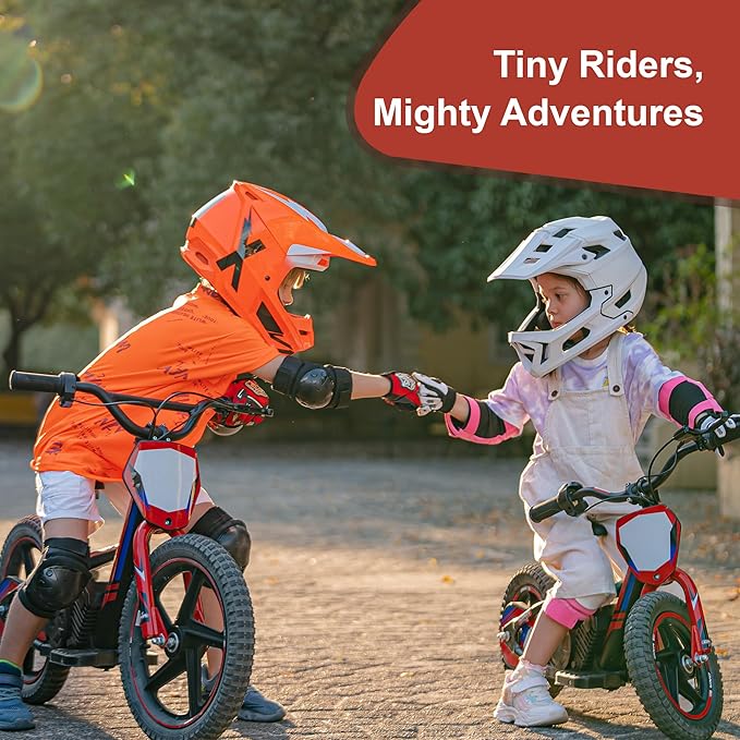 Lightweight Electric Dirt Bike for Kids,170W Racing Motorcycle for Ages 3-6, Detachable Battery, Adjustable Seat, Safe Speeds Up to 10 MPH, Mini Motocross Bike 12" Off Road Tires, Green