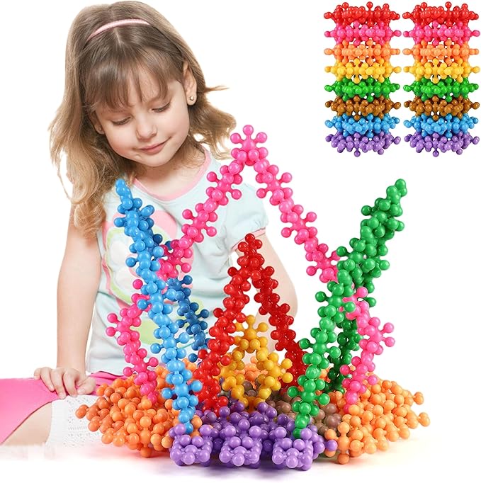 TOMYOU 400 Pieces Building Blocks Kids STEM Toys Educational Building Toys Discs Sets Interlocking Solid Plastic for Preschool Kids Boys and Girls Aged 3+, Safe Material Creativity