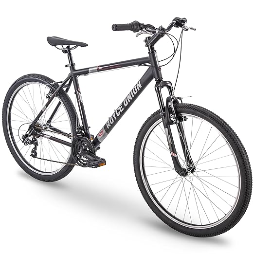 ROYCE UNION RMT 27.5" Mens 21-Speed All-Terrain Mountain Bike, 18" Aluminum Frame, Twist Shift, Matte Black