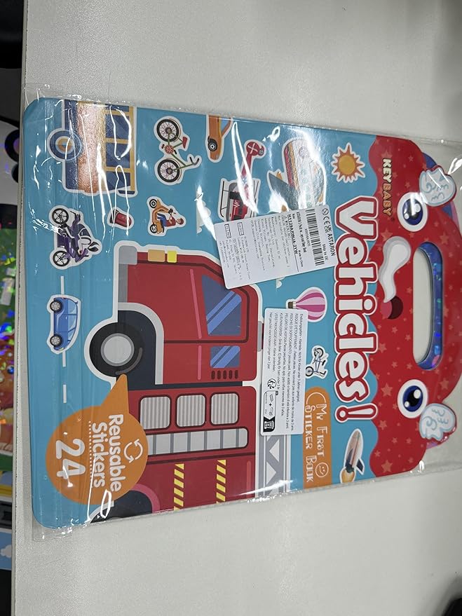 ASTARON 3 Pack Reusable 3D Puffy Sticker Book for Kids 3-6, Jelly Sticker Game Educational Sensory Learning Toy, Travel Toys and Busy Book(Little Wings Handle)