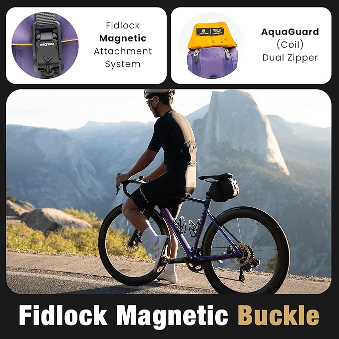 Lumiere & Co. Bike Seat Bag, Bike Saddle Bag, Saddle Bag Bicycle, Bicycle Saddle Bag, Bike Bag Under Seat, Saddle Bag, Bike Saddle Bags, Small Bike Bag - Maximus