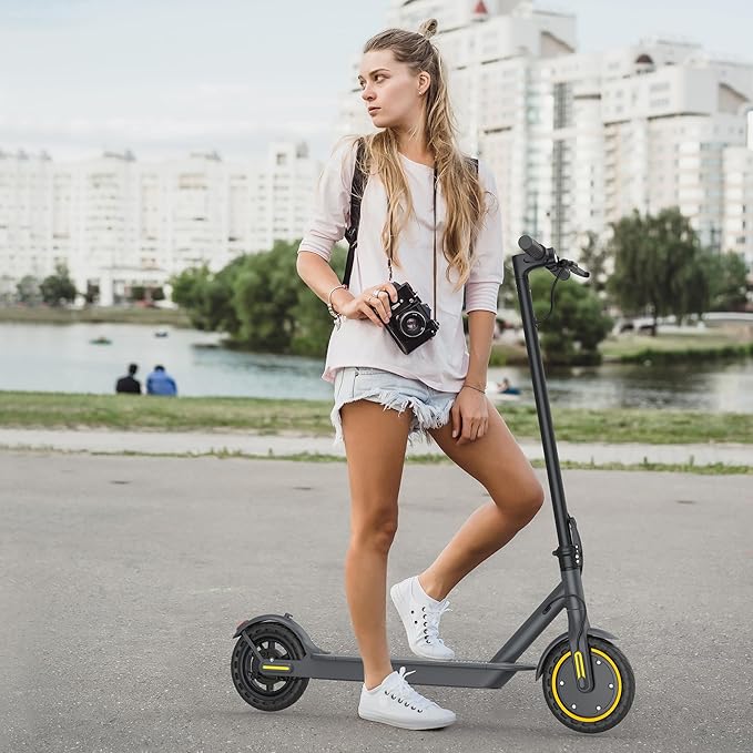 WERHY Electric Scooter, 8.5"/10"/14" Tire, Powerful 350/500W Motor, Top Speed 19/22 MPH, 21-49Miles Max Range, Folding Escooter for Adults & Teens with Dual Braking