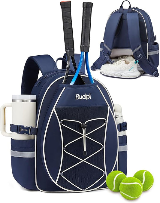 Sucipi Tennis Bag for Kids, Professional Youth Tennis Bag Backpack, Tennis Racket Bags for Women, Tennis Gifts for Boys Girls