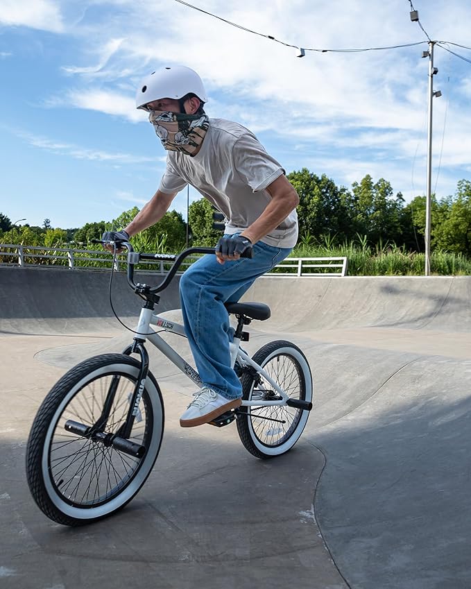 Freestyle BMX Bikes 20 Inch Kids Bicycle with 4 Pegs for 8-15 Years Old Teens, Boys, Girls, Beginner-Lever Riders,Multiple Colors