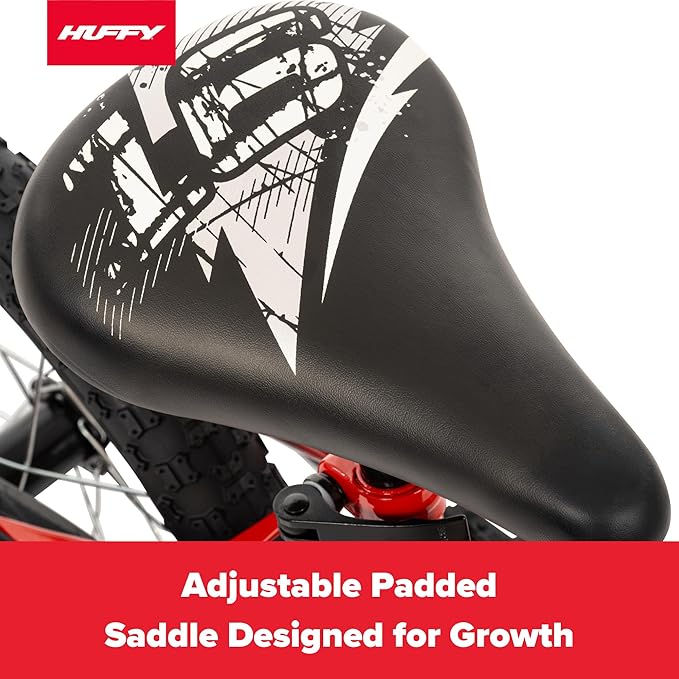 Huffy Upshot 12/16/20 Inch Boys' Bike for Kids, Ages 3+ Years Old, Multiple Color Options, Removable Training Wheels (12" and 16" Only), BMX Design, Designed for Growth, Durable, Easy Assembly