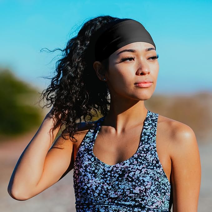 Suddora Workout Headband - Lightweight, Stylish & Comfortable Spandex Headband for Running, Workout, Football, Cosplay & Costumes