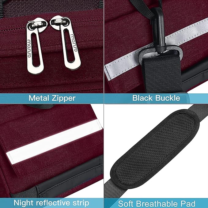 MOSISO Bike Rack Bag, Waterproof Bicycle Trunk Pannier Rear Seat Pouch Cycling Bike Carrier Backseat Storage Luggage Saddle Shoulder Bag