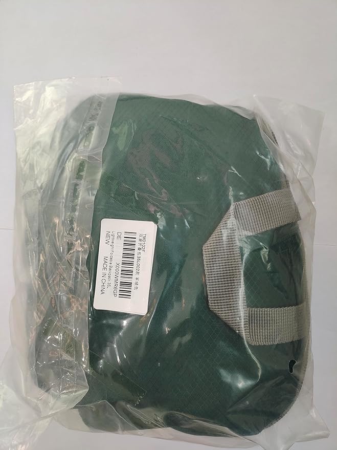 ZOMAKE Lightweight Packable Backpack, 35L Light Foldable Hiking Backpacks Water Resistant Collapsible Daypack for Travel(Dark Green)