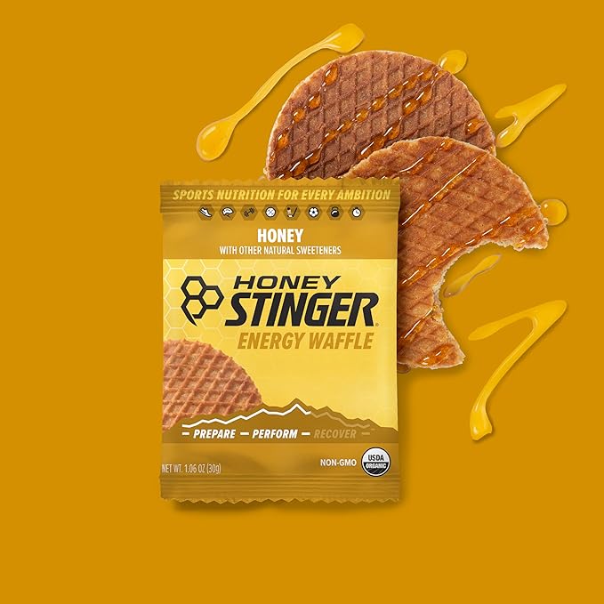 Honey Stinger Organic Energy Waffle Variety Pack, 12 Honey Waffles and 6 Vanilla, Nutritious Stroopwafel Snack for Exercise, Endurance and Performance