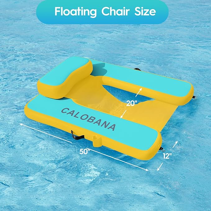 Inflatable Floating Chair Pool Floats Adult Lounger Float Chair for Swimming Pool