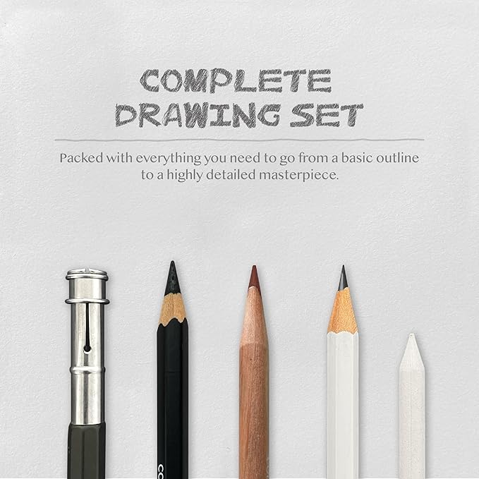 COLOUR BLOCK Drawing Pencils & Kits-Art Supplies for Kids, Teens, Adults-Colored Pencils, Charcoal, Pastels, Sketch Books for Artists, Anime Drawing, Architecture