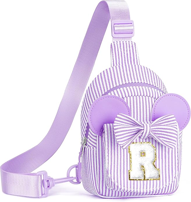 Christmas Gifts for Kids Girls - Sling Bags for Girls Kids | Initial Small Crossbody Bag Purses Girl Kid Gifts