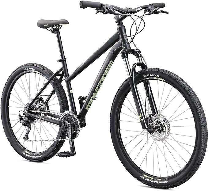 Mongoose Switchback Comp Expert Sport Trail Mountain Bike for Adult Men Women, 16/18/21-Speed Options, 27.5-Inch Wheels, Disc Brakes, Small Medium or Large Aluminum Frames, Hardtail Bicycles