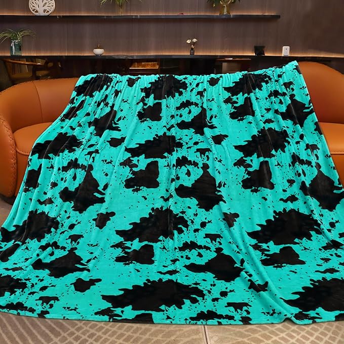Teal Throw Blanket for Bed King Size - Extra Large Soft Warm Turquoise Fleece Bedding for Bedroom Livingroom | Cozy Gifts for Women Men