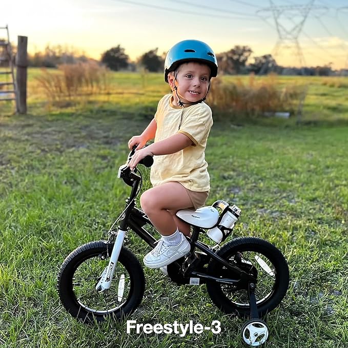 RoyalBaby Kids Bike EZ Freestyle Training Free Balance to Pedal Easy Learning Bicycle, 12-18 Inch for Toddlers to Big Kids