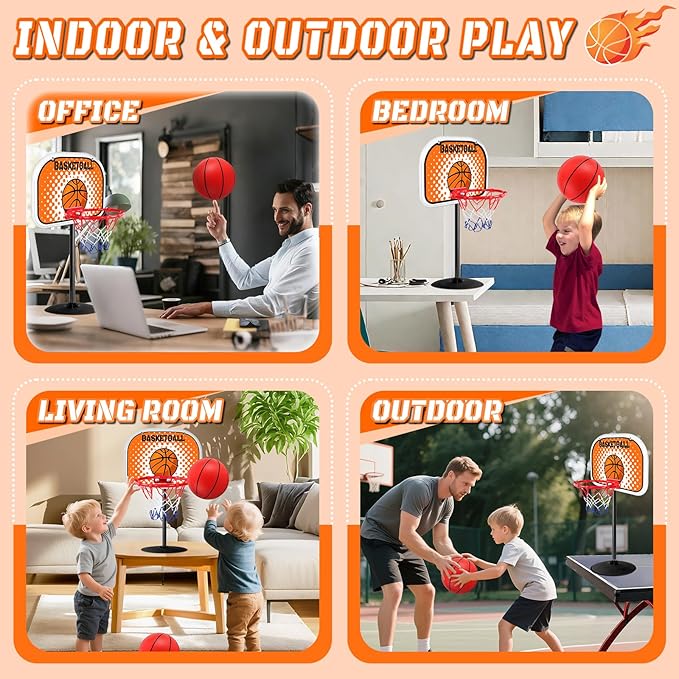 NZQXJXZ Basketball Hoop Indoor with Suction Cup with Two Balls Mini Tabletop Basketball Hoop for Desk Table Office Bedroom Hoop Basketball Toys for Kids and Adults