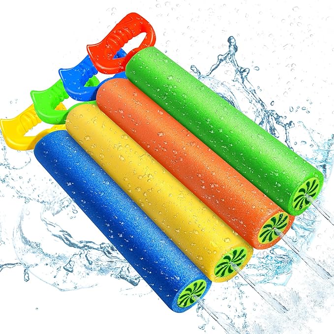 Water Squirters for Kids Water Guns Toys for Toddlers Durable Water Soaker Blaster Toys Water Squirter Shooter for Summer Outdoor Game Pool Beach Party (4 Pcs)