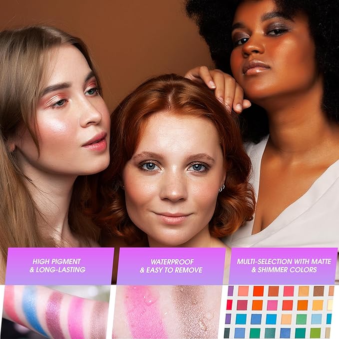 Hot Sugar Makeup Kit for Preteen Girls 10-12, Birthday Christmas Makeup Gift Set for Teens 16-18, All in One Beginner Makeup Kit for Women Full Kit (Purple Diamond)