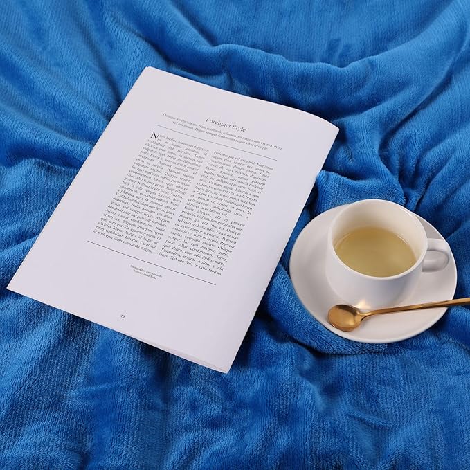 NANPIPER Baby Sherpa Blanket,Warm Toddler Throw Blanket,Soft Newborn Fleece Blanket for Winter (Princess Blue,30x40 inches)