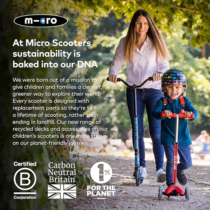 Micro Kickboard - Sprite 2-Wheeled, Smooth-Gliding, Foldable Micro Scooter for Kids Ages 6 to Teen