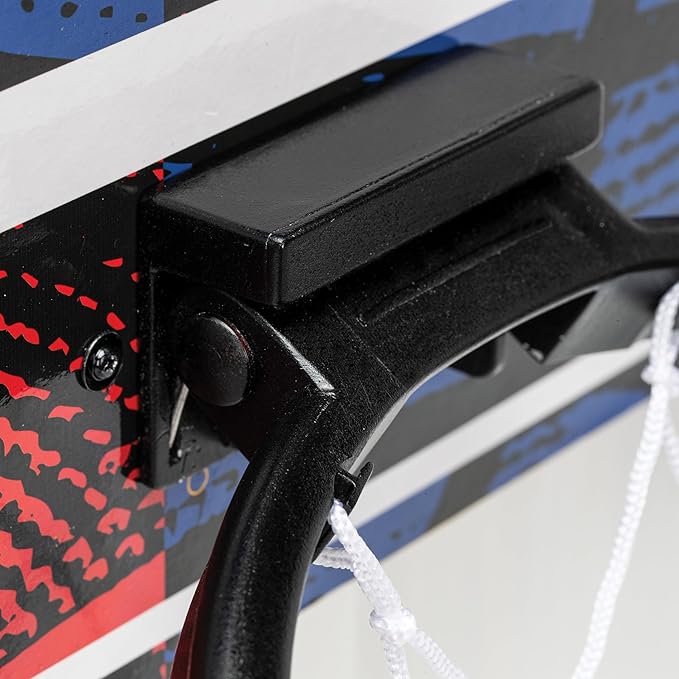 Franklin Sport NBA Grow-with-Me Kids Mini Basketball Hoop Set - Over The Door Indoor Hoop for Kids - Includes (1) Adjustable Height Basket, (1) Mini Youth Basketball + Air Pump - Ages 3+