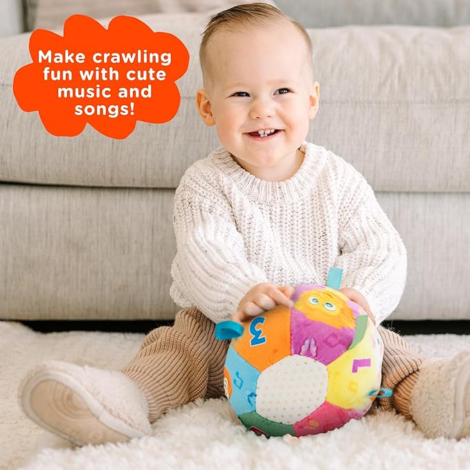 Move2Play, Hilariously Interactive Toy with Music & Sound Effects | Birthday Gift for Boy & Girl | Ball for Toddler & Baby | Indoor/Outdoor | Age 6, 9, 12+ Month | 1, 2, 3+ Year Old