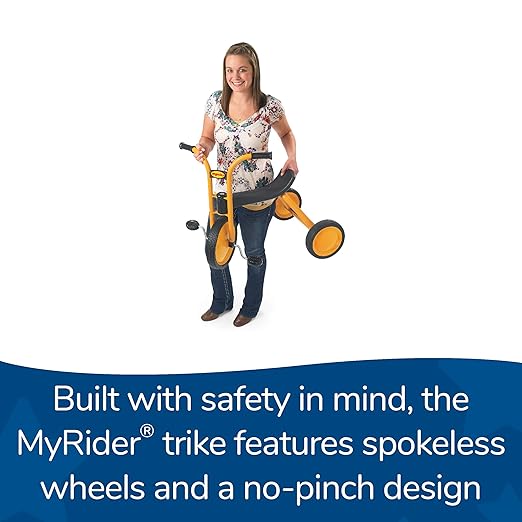 Children’s Factory MyRider Easy Rider Tricycle, Yel-Blk, AFB3640, Kids Outdoor Play Equipment, Girls & Boys Daycare or Preschool Big 3 Wheel Trike