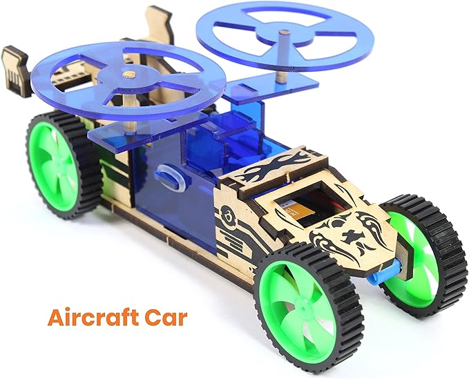 ButterflyEdufields 4in1 STEM Building Car Kits for Kids - DIY 3D Wooden Puzzle Toys, Educational STEM Gifts for Ages 6 to 12