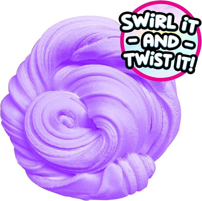 Compound Kings Fluffy Butter Cloudz Scented Large Slime Bucket for Kids – Soft, Squishy, Non-Toxic Sensory Toy | Purple Grape Slime Gift