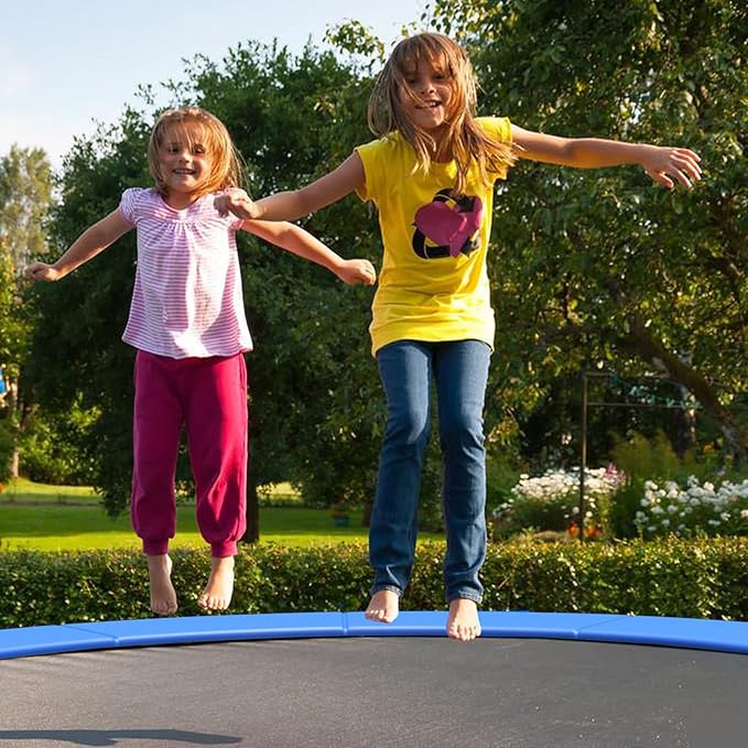 Giantex 8Ft 10Ft 12Ft 14Ft 15Ft 16Ft Trampoline Pad, Tear-Resistant Edge Cover Springs Protection Pad, All Weather Replacement Trampoline Safety Pad