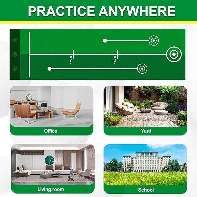 Liberry Toddler Golf Set for 3 4 5 6 Years Old Boys Girls, Adjustable Kids Golf Clubs Set with Putting Mat & Storage Bag, Outdoor Indoor Sports Toys Christmas Birthday Gifts