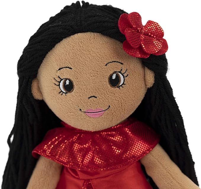Playtime by Eimmie 14" Soft Baby Doll for Girls (Julie) - Plush Rag Doll for Toddlers & Infants, Washable Stuffed Toy with Sensory Fabric Body - Great for Baby Showers, Birthdays & Special Occasions