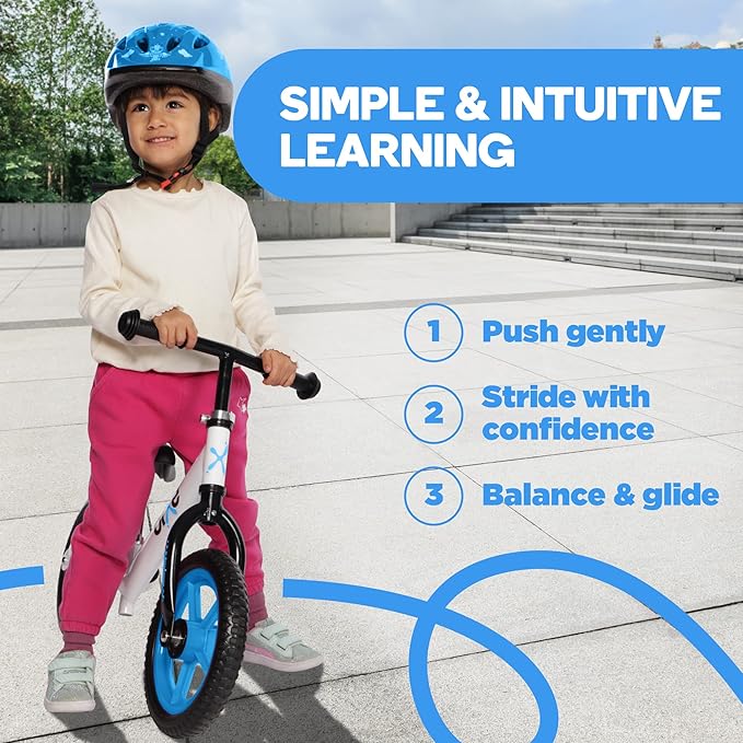 Aluminum Balance Bike for Kids and Toddlers - (Lightweight - 4LBS) - Toddler Bike - No Pedal Sport Training Bicycle - Bikes for 2, 3, 4, 5 Year Old - Blue