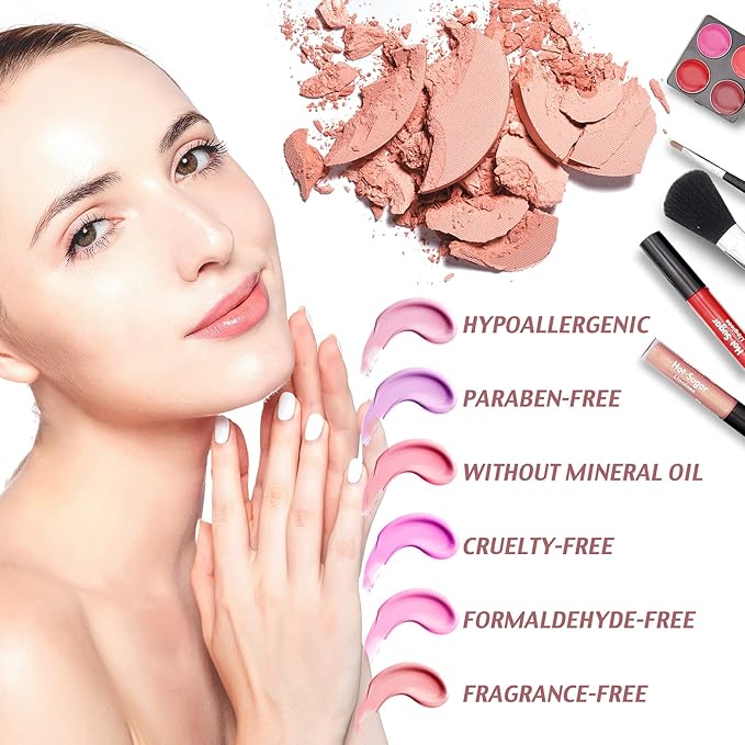 Hot Sugar Makeup Kit for Preteen Girls 10-12, Birthday Christmas Makeup Gift Set for Teens 16-18, All in One Beginner Makeup Kit for Women Full Kit (Floral Pink)