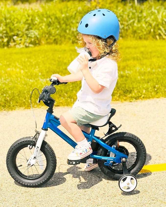 RoyalBaby Kids Bike EZ Freestyle Training Free Balance to Pedal Easy Learning Bicycle, 12-18 Inch for Toddlers to Big Kids