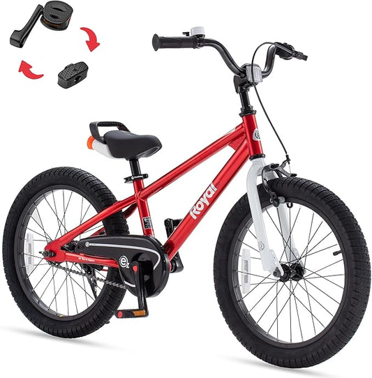 RoyalBaby Kids Bike EZ Freestyle Training Free Balance to Pedal Easy Learning Bicycle, 12-18 Inch for Toddlers to Big Kids