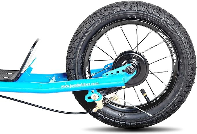 JOYSTAR Kick Scooter for Ages 5-9 Years Old Boys Girls, 12 Inch Big Wheels Scooters for Kids, Teens and Adults, Rear Brake and Adjustable Handlebar, Kids Scooter