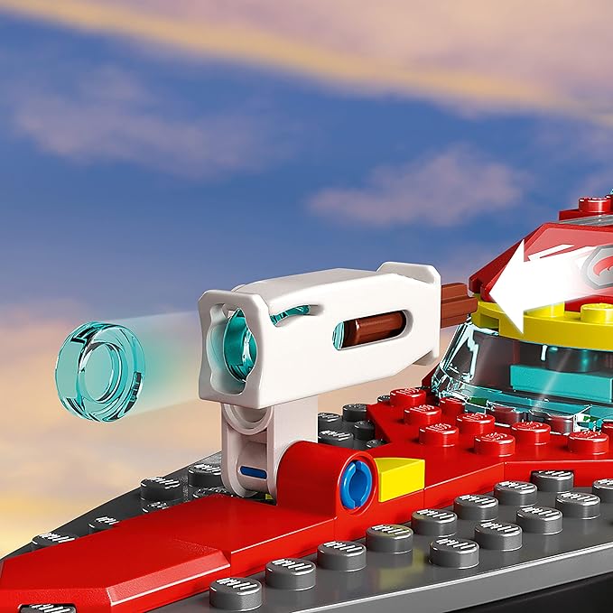 LEGO City Fire Rescue Boat Building Set - Floatable Boat Toy for Boys & Girls, Ages 5+ - Kids Pretend Play Toy for Preschool - Gift for Birthdays - 60373