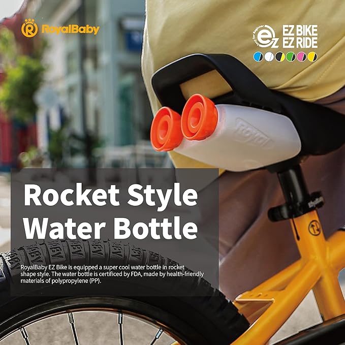 RoyalBaby Kids Bike EZ Balance to Pedal Dual Handbrake Toddlers Boys Girls Bicycle 12-20 Inch for Age 3-10 Years