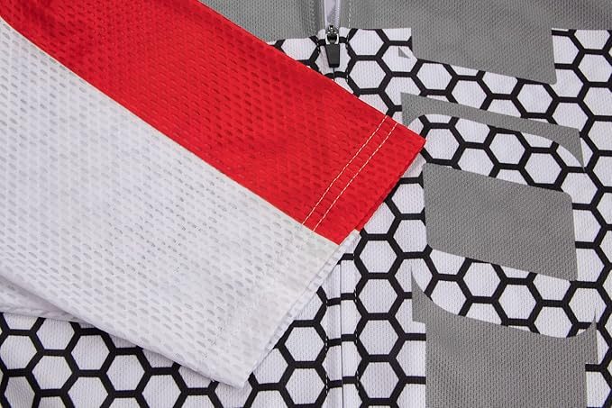 Coconut Ropamo CR Men's Cycling Jersey Set Road Bike Jersey Zipper Pocket Bib Shorts with 4D Padded Cycling Clothing Set