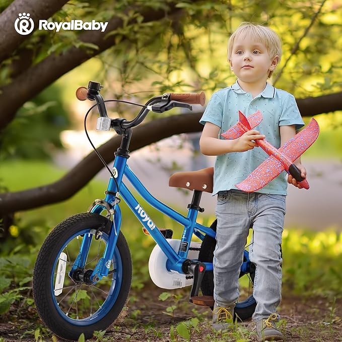 RoyalBaby Kids Bike, Terra EZ Balance to Pedal Convertable Bicycle, 14 16 18 Inch Easy Learn Balancing to Biking Boys Girls Ages 3-9 Years Beginners