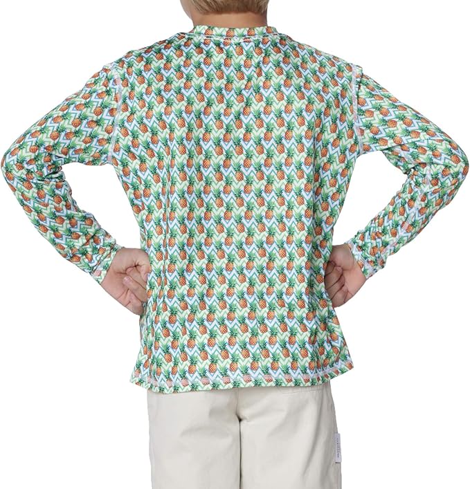 INGEAR Boys' Rash Guard UPF 50+ Swim Shirt - Lightweight, Quick-Dry, Durable Sun Protection for Swimming, Sizes XS-XL